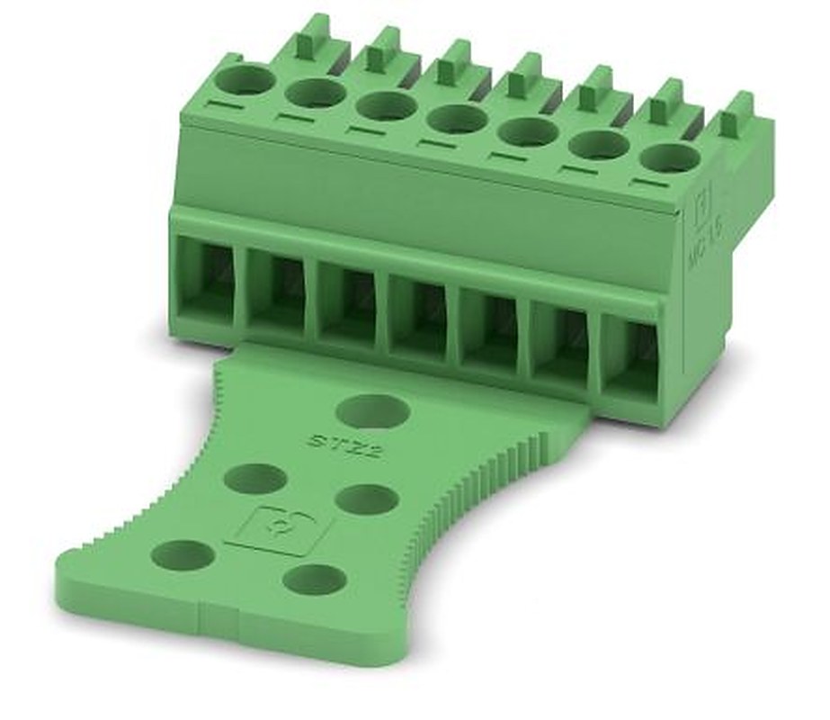 Phoenix Contact MC 1.5/7-STZ2-3.5 Series Pluggable Terminal Block, 7-Contact, 3.5 mm Pitch, 1 Row, 1768884