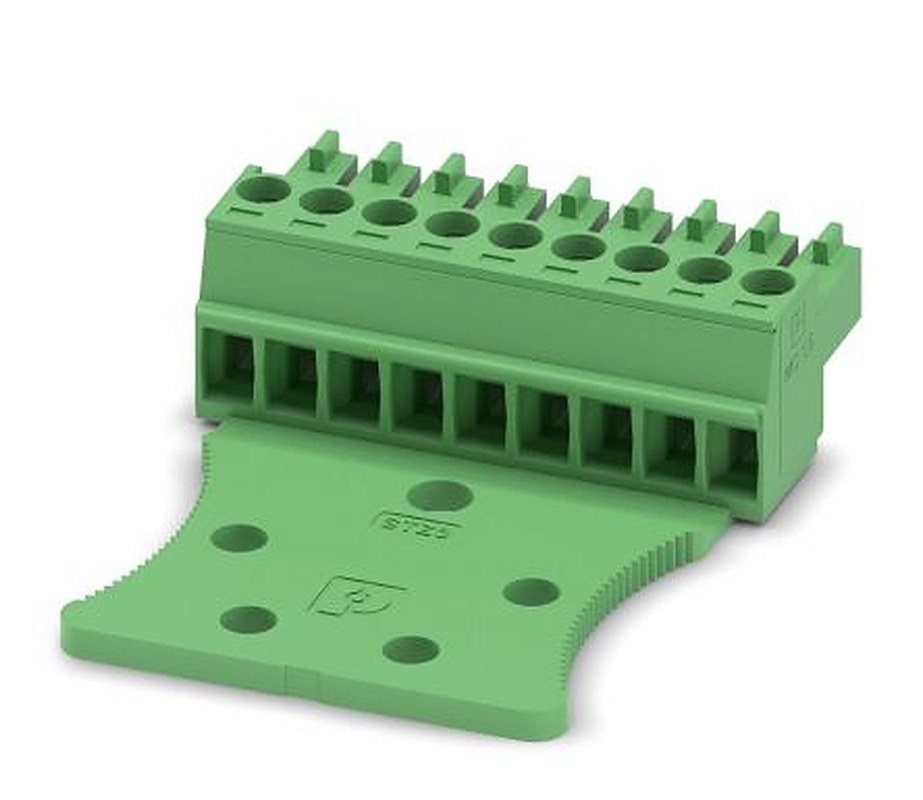 Phoenix Contact MC 1.5/9-STZ3-3.5 Series Pluggable Terminal Block, 9-Contact, 3.5 mm Pitch, 1 Row, 1768897