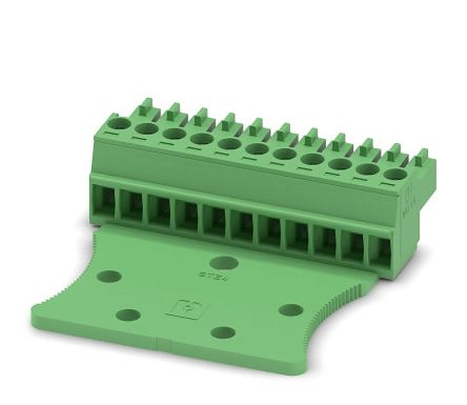 Phoenix Contact MC 1.5/11-STZ4-3.5 Series Pluggable Terminal Block, 11-Contact, 3.5 mm Pitch, 1 Row, 1768907
