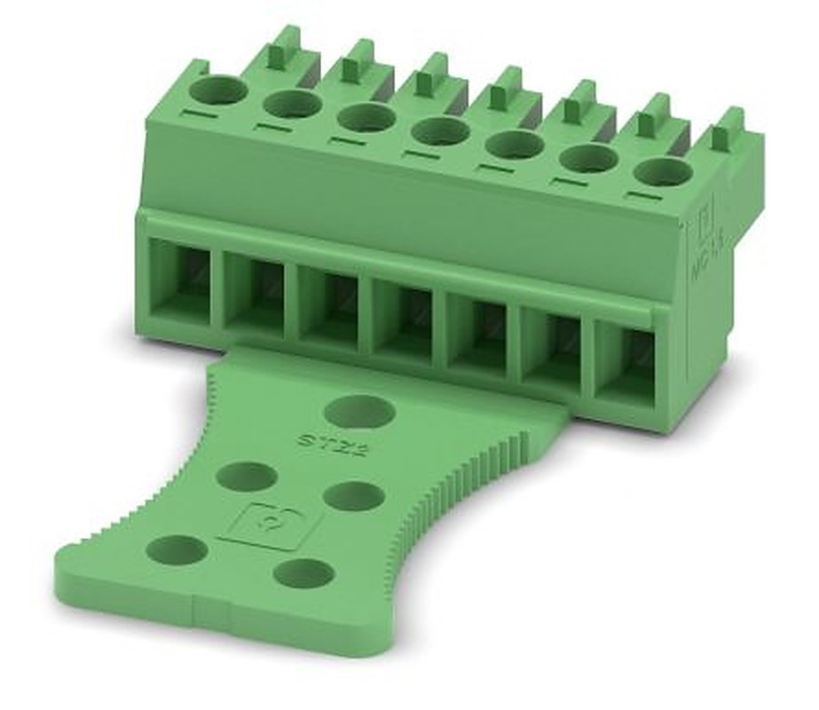 Phoenix Contact MC 1.5/7-STZ2-3.81 Series Pluggable Terminal Block, 7-Contact, 3.81 mm Pitch, 1 Row, 1768949