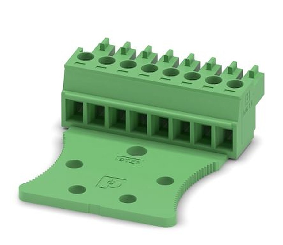 Phoenix Contact MC 1.5/8-STZ3-3.81 Series Pluggable Terminal Block, 8-Contact, 3.81 mm Pitch, 1 Row, 1768952