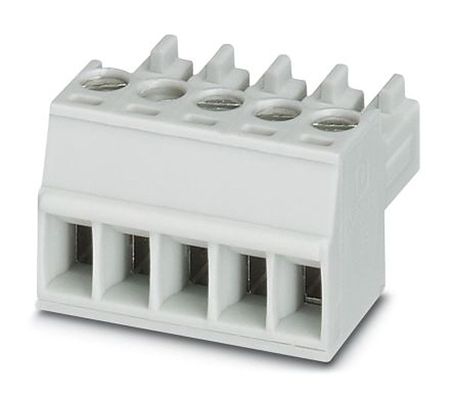 Phoenix Contact MC 1.5/3-ST-3.5 GY7035 Series Pluggable Terminal Block, 3-Contact, 3.5 mm Pitch, 1 Row, 1769061