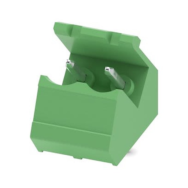 Phoenix Contact SMSTB Series Angled Wave Soldering Mount PCB Header, 2 Contact(s), 5 mm Pitch, 1 Row, Shrouded