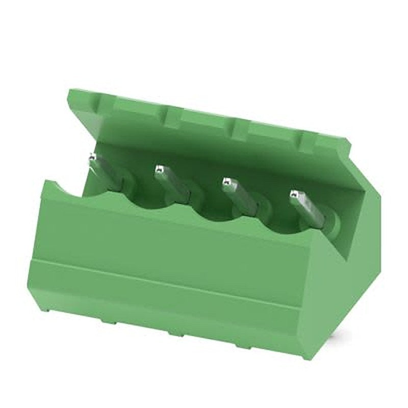 Phoenix Contact SMSTB Series Angled Wave Soldering Mount PCB Header, 4 Contact(s), 5 mm Pitch, 1 Row, Shrouded