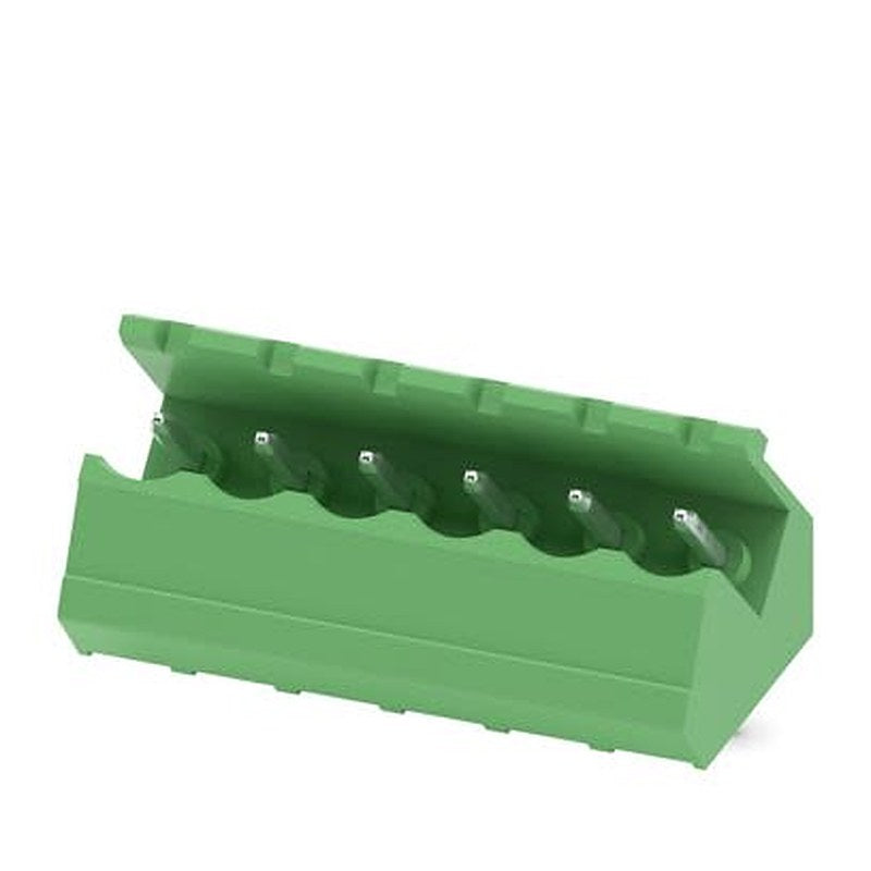 Phoenix Contact SMSTB Series Angled Wave Soldering Mount PCB Header, 6 Contact(s), 5.08 mm Pitch, 1 Row, Shrouded