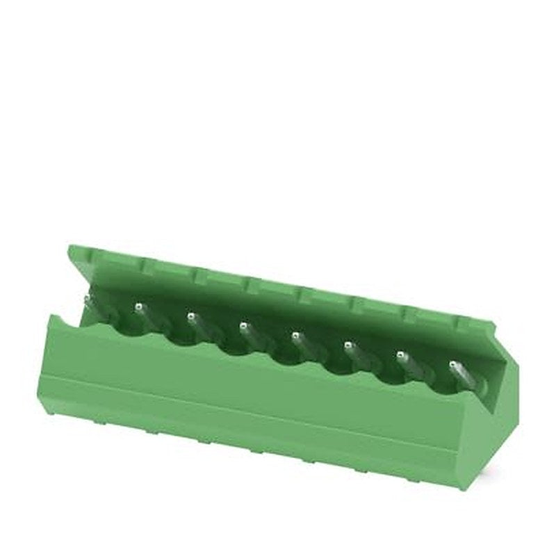 Phoenix Contact SMSTB Series Angled Wave Soldering Mount PCB Header, 8 Contact(s), 5.08 mm Pitch, 1 Row, Shrouded