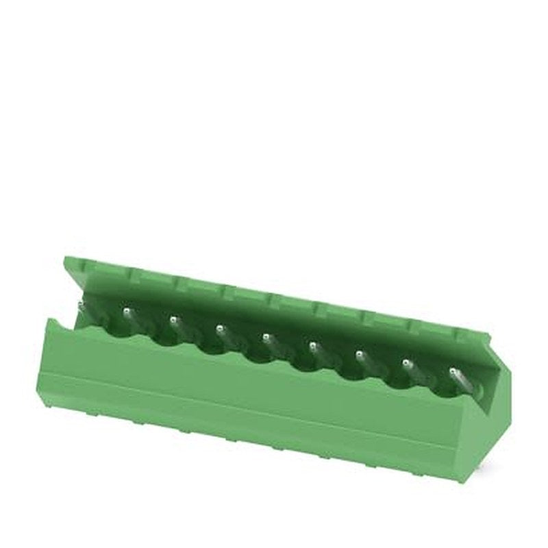 Phoenix Contact SMSTB Series Angled Wave Soldering Mount PCB Header, 9 Contact(s), 5.08 mm Pitch, 1 Row, Shrouded