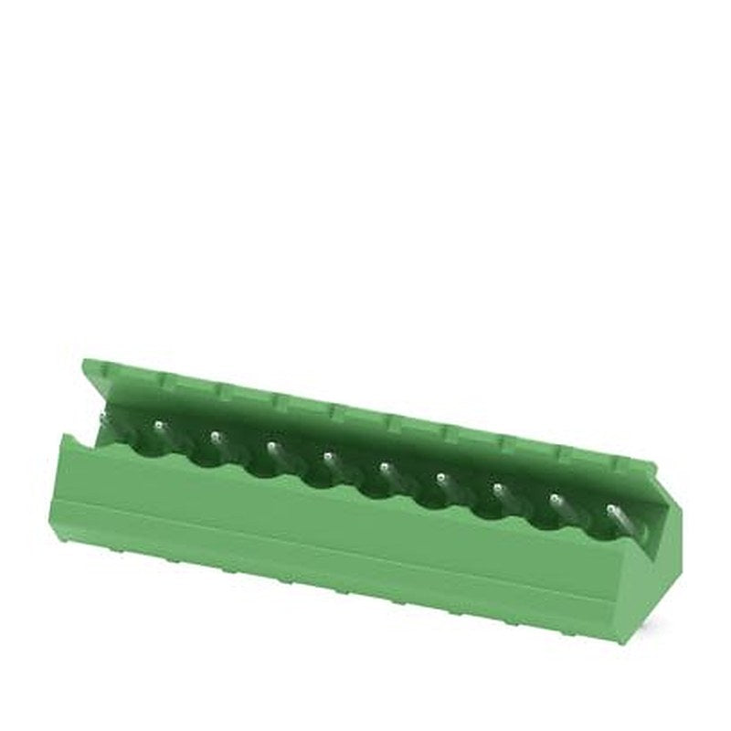Phoenix Contact SMSTB Series Angled Wave Soldering Mount PCB Header, 10 Contact(s), 5.08 mm Pitch, 1 Row, Shrouded