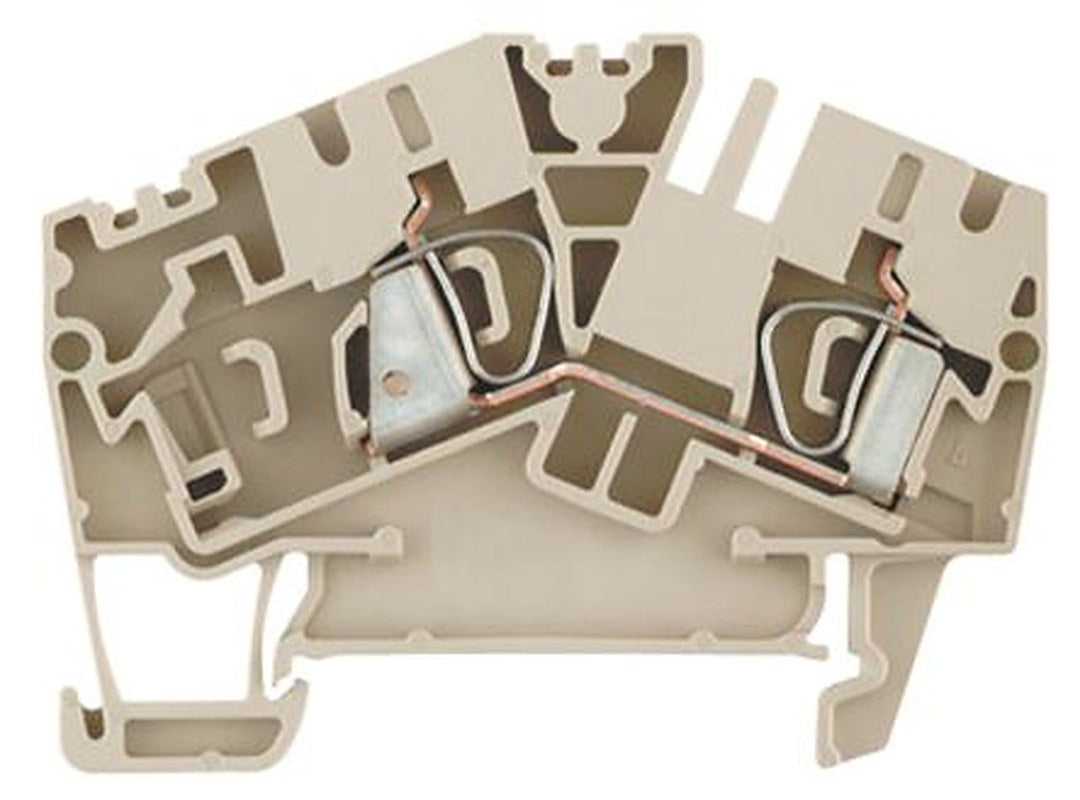 Weidmüller 1770370000 Z Series Feed Through Terminal Block Beige, 1-Level, Clamp