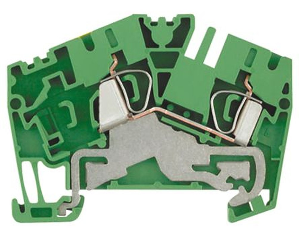 Weidmüller 1770380000 Z Series PE Terminal Green, Yellow, 4mm², 1-Level, Clamp