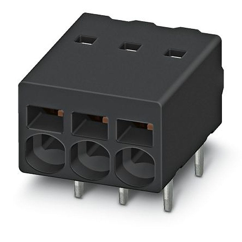 Phoenix Contact PTSM 0.5/4-2.5-H THR R32 Series Right Angle PCB Terminal Block, 4 Contact(s), 2.5 mm Pitch, 1 Row