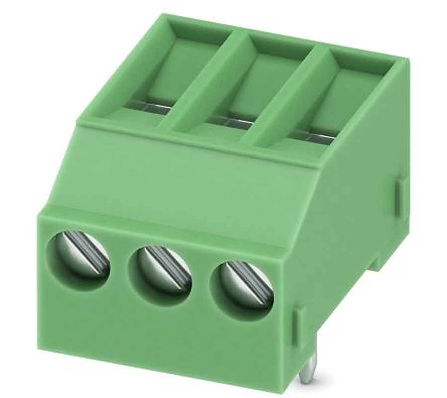Phoenix Contact MKDSFW Series Right Angle PCB Terminal Block, 3 Contact(s), 5 mm Pitch, 1 Row