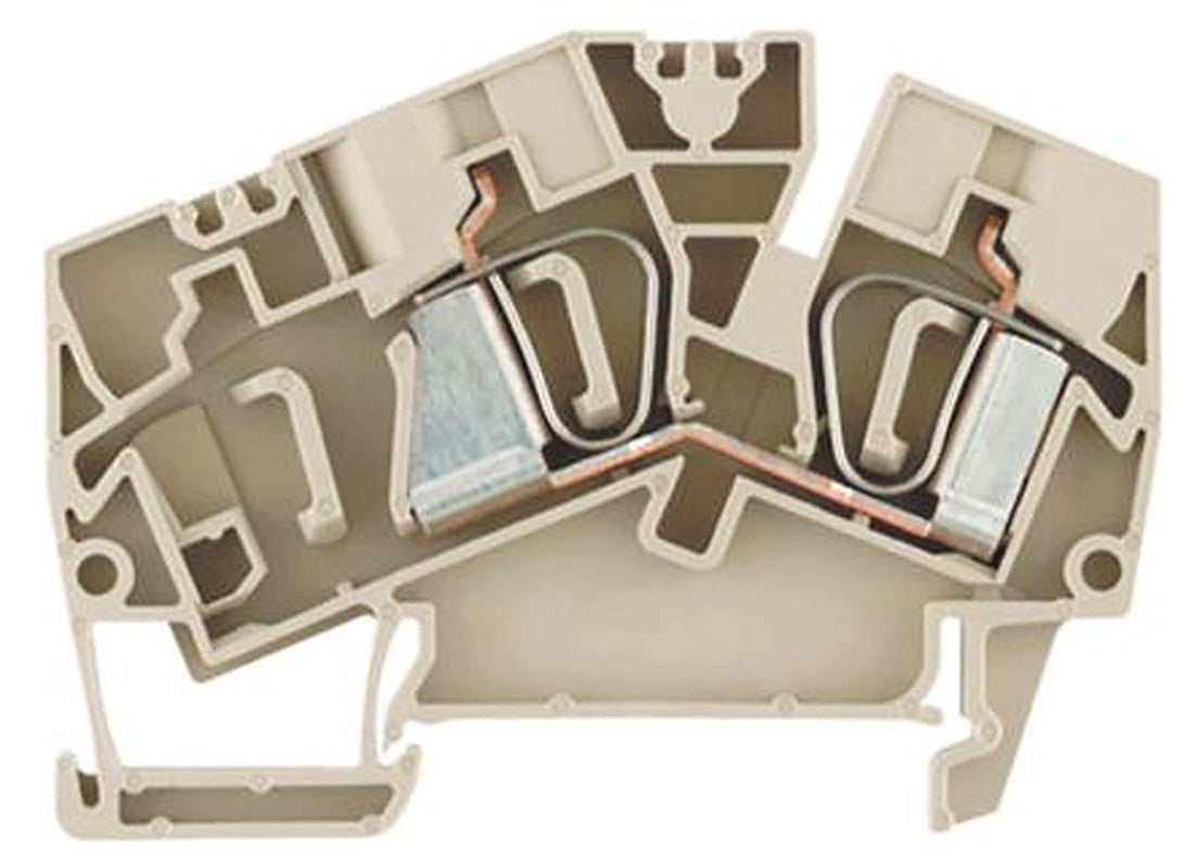 Weidmüller 1771380000 Z Series Feed Through Terminal Block Beige, 6mm², 1-Level, Clamp