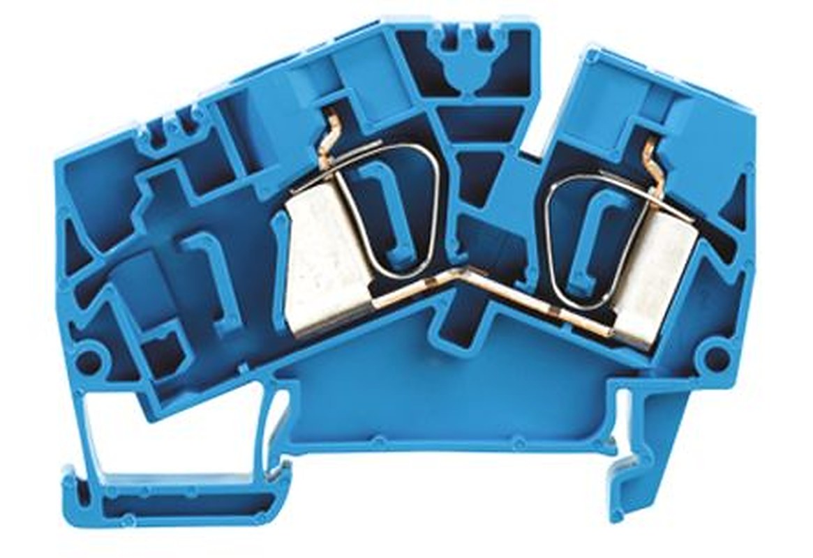 Weidmüller 1771390000 Z Series Feed Through Terminal Block Blue, 1-Level, Clamp