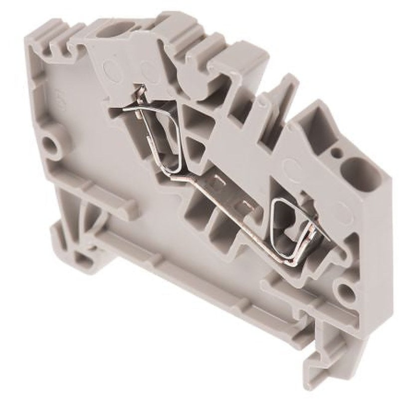Weidmüller 1772060000 ZDU Series DIN Rail Terminal Block Beige, 2.5mm², 1-Level, Clamp