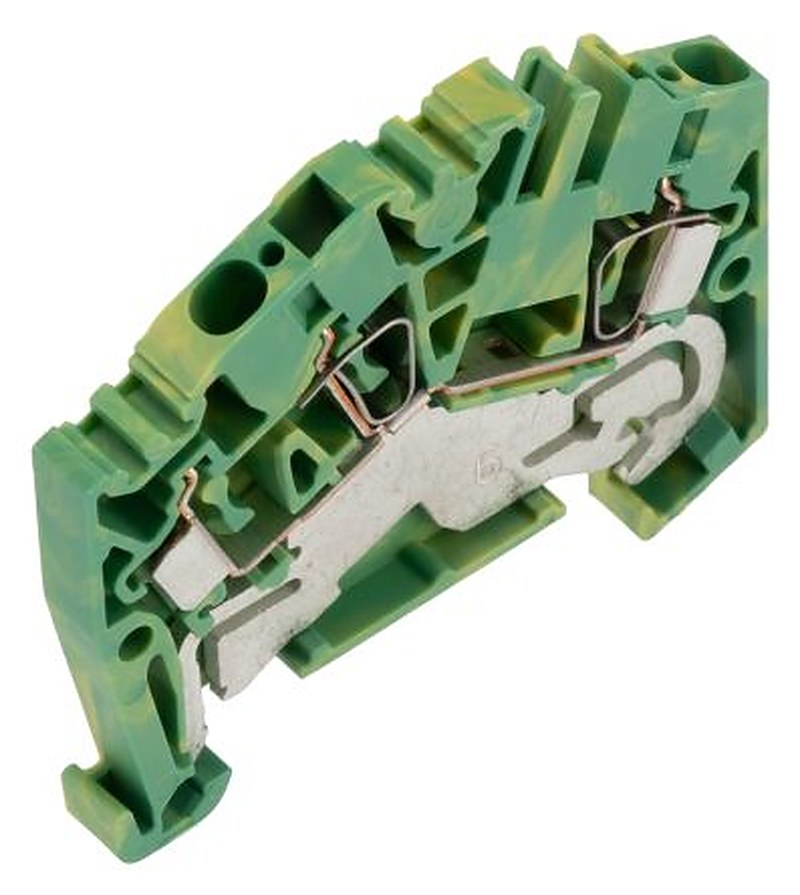 Weidmüller 2-Way ZPE 2.5-2 Earth Terminal Block, 2.5mm², 12AWG, 26 AWG Wire, Clamp, Wemid Housing