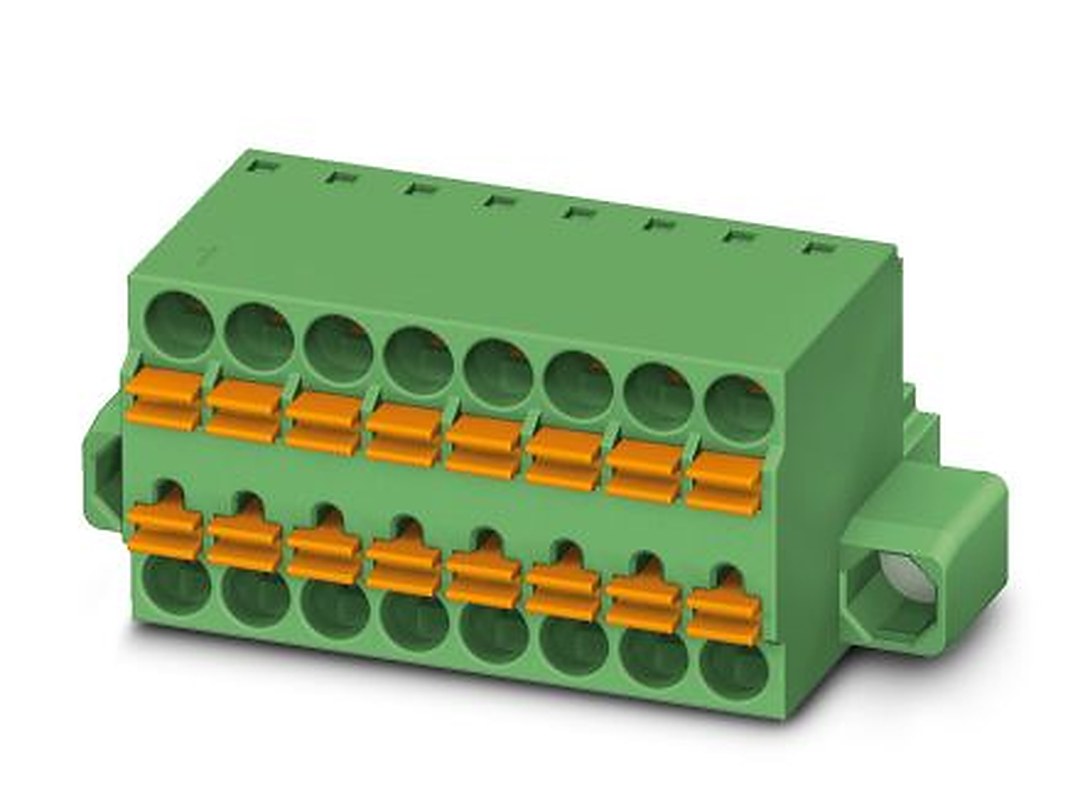Phoenix Contact TFMC 1.5/4-STF-3.5 Series Pluggable Terminal Block, 4-Contact, 3.5 mm Pitch, 1 Row, 1772728