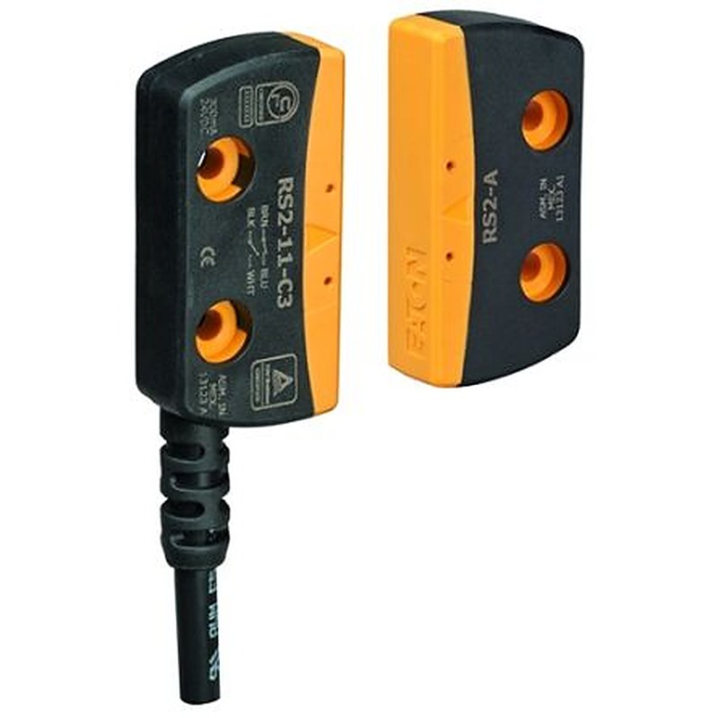 Eaton Moeller Series Magnetic Non-Contact Safety Switch, Plastic Housing, 24V dc, 2 NC, 3 m Cable