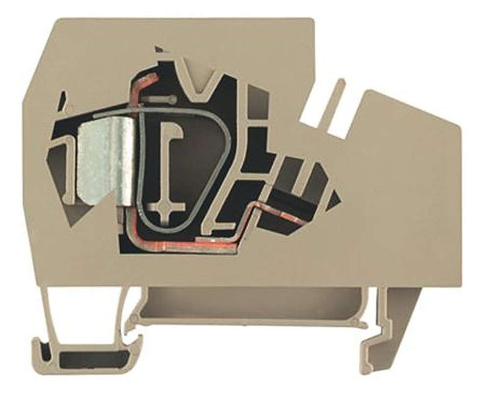 Weidmüller 1772940000 Z Series Feed Through Terminal Block Dark Beige, 16mm², 1-Level, Clamp