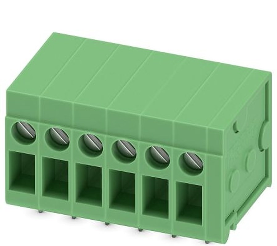 Phoenix Contact FRONT 2.5-H/SA10- 6 Series Horizontal PCB Terminal Block, 6 Contact(s), 5 mm Pitch, 1 Row