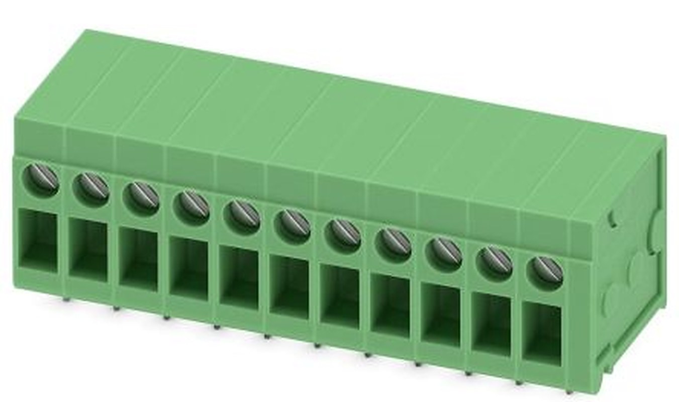 Phoenix Contact FRONT 2.5-H/SA10-11 Series Horizontal PCB Terminal Block, 11 Contact(s), 5 mm Pitch, 1 Row