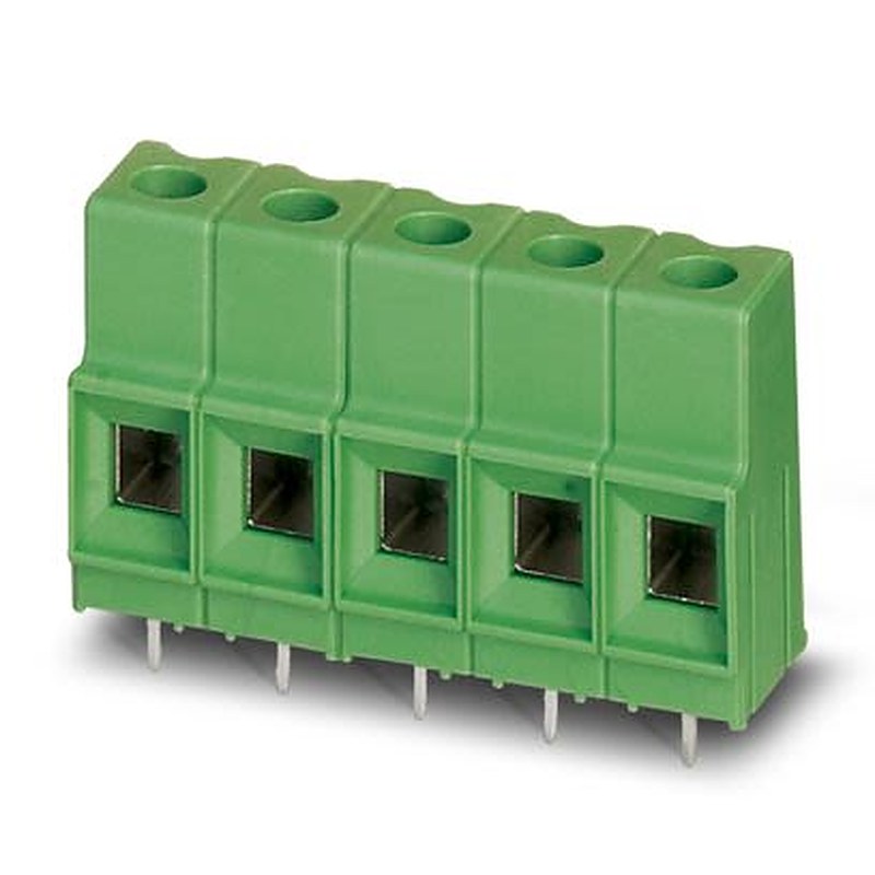Phoenix Contact MKDSP Series PCB Terminal Block, 5-Contact, 10.16 mm Pitch, Wave Soldering Mount, 1 Row