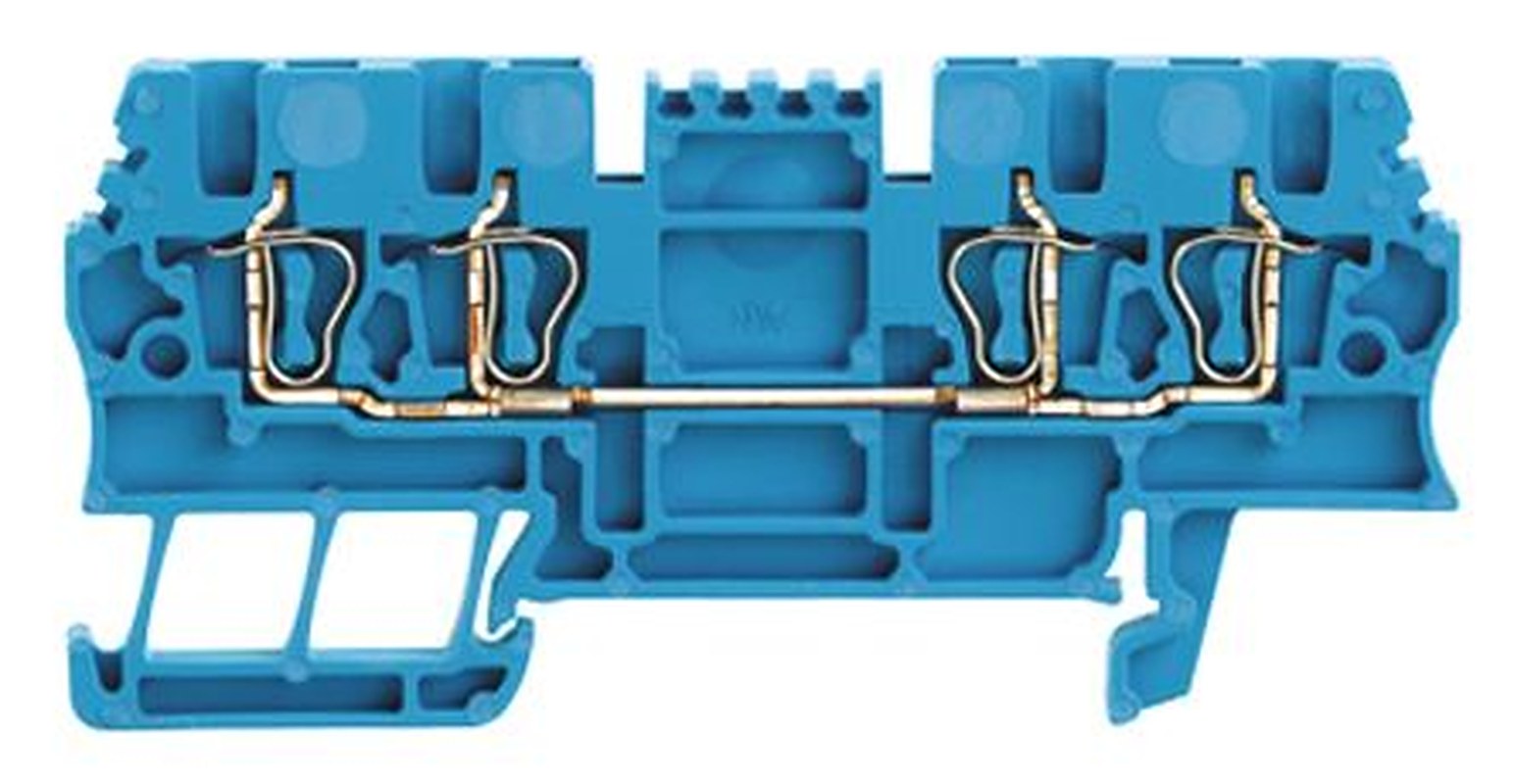 Weidmüller 1775600000 Robotics Series Feed Through Terminal Block Blue, 1.5mm², 1-Level, Clamp