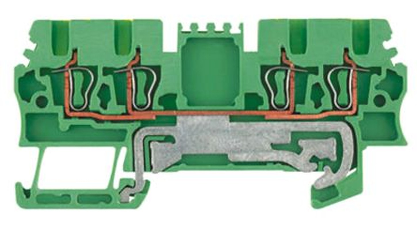 Weidmüller 1775620000 Z Series PE Terminal Green, Yellow, 1.5mm², 1-Level, Clamp