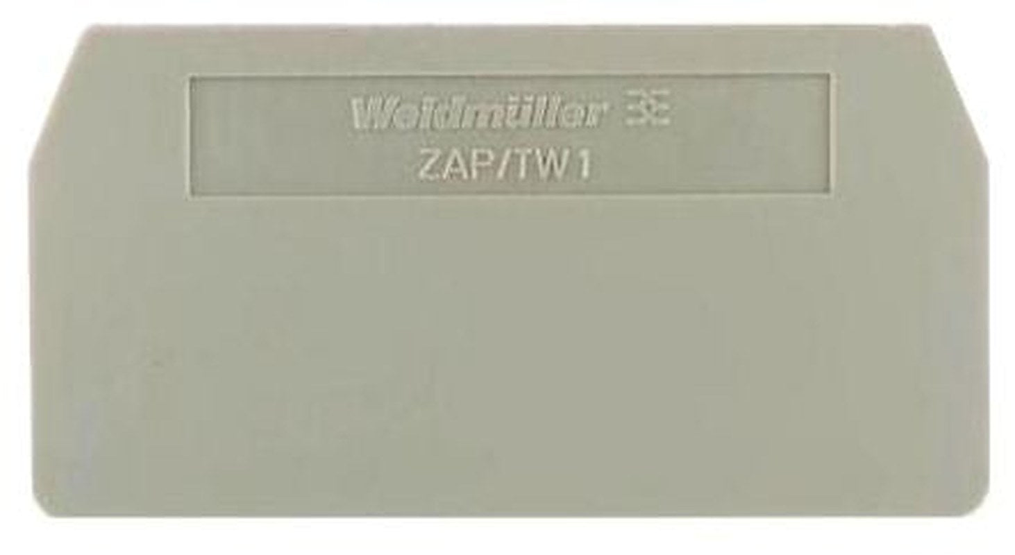 Weidmüller Z Series End Cover for Use with Terminal ZPE 1.5/4AN, Terminal ZDU 1.5/4 AN/BL, Terminal ZDU 1.5/4 AN,