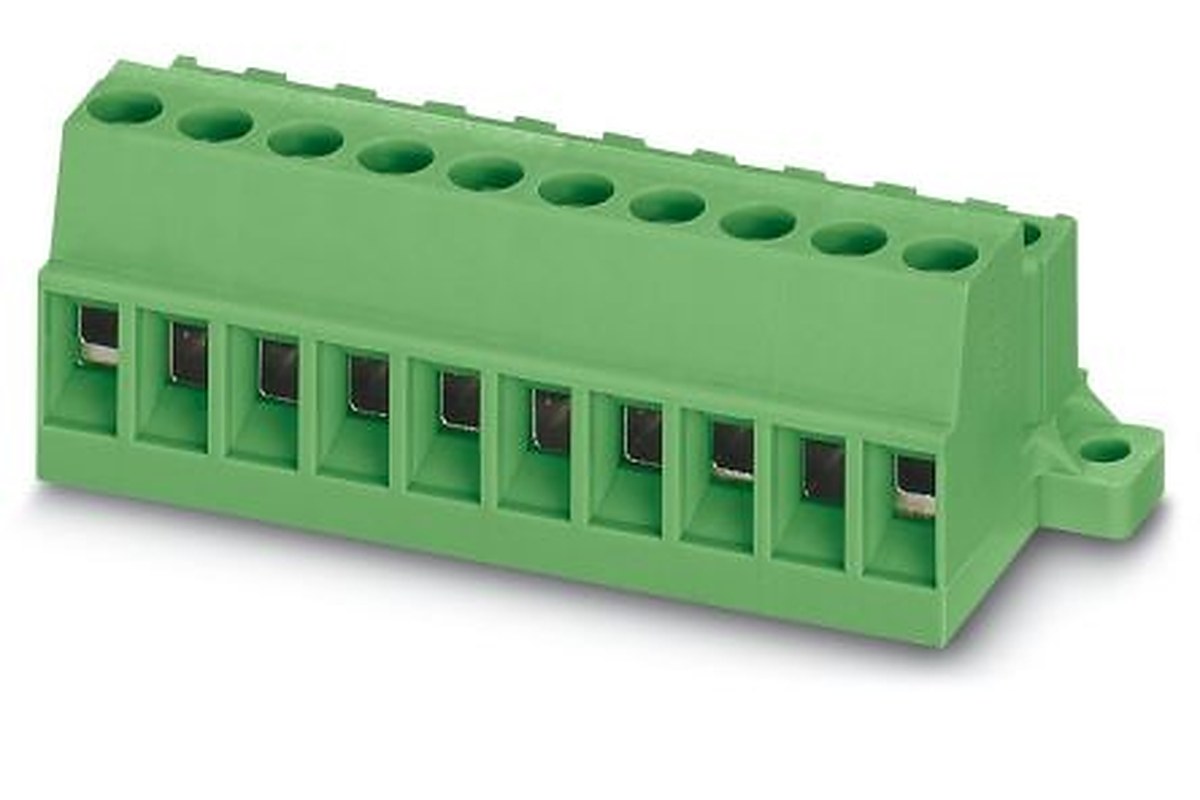 Phoenix Contact MVSTBU 2.5/3-ST Series PCB Terminal Block, 3-Contact, 5 mm Pitch, 1 Row, 1776401
