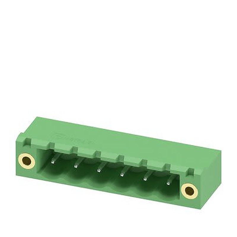 Phoenix Contact 5/ 4-G, GMSTBVA 2 Series Straight Solder PCB Header, 6 Contact(s), 5.08 mm Pitch, 1 Row, Shrouded