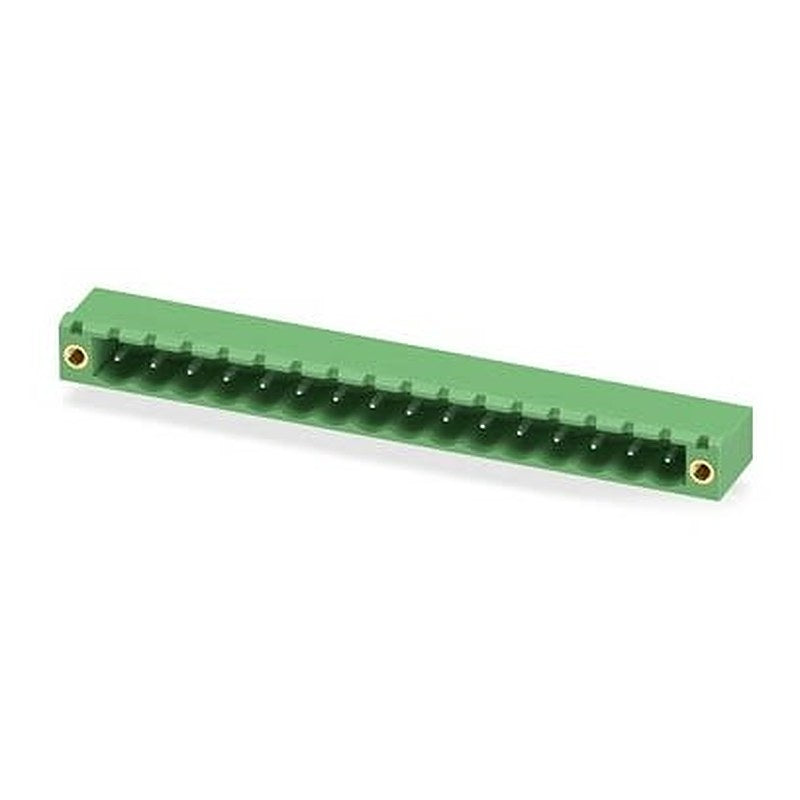Phoenix Contact MSTB Series Straight Wave Soldering Mount PCB Header, 16 Contact(s), 5.08 mm Pitch, 1 Row, Shrouded