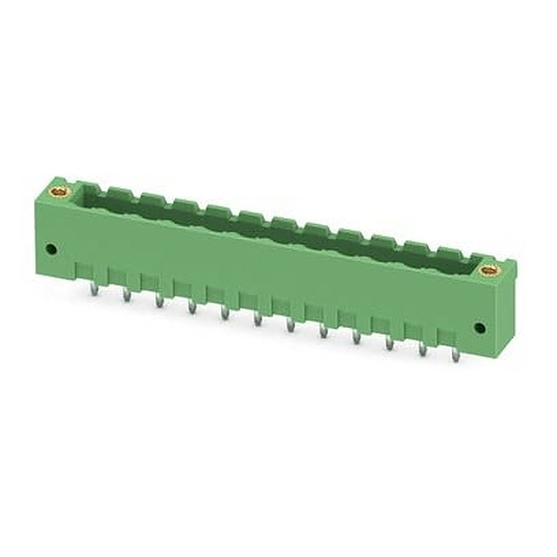 Phoenix Contact MSTBV Series Vertical Wave Soldering Mount PCB Header, 12 Contact(s), 5.08 mm Pitch, 1 Row, Shrouded