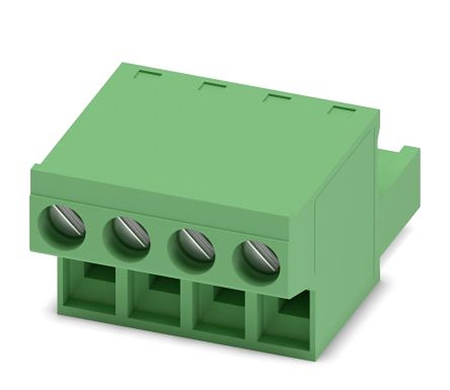Phoenix Contact FRONT-MSTB 2.5/4-ST-5.08 Series Pluggable Terminal Block, 4-Contact, 5.08 mm Pitch, 1 Row