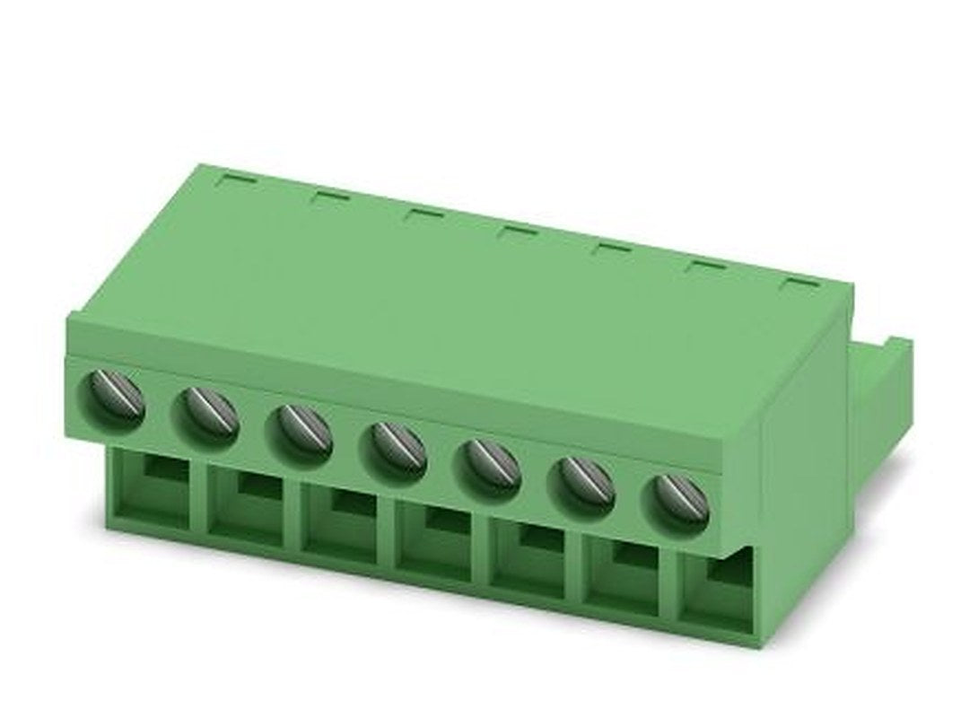 Phoenix Contact FRONT-MSTB 2.5/7-ST-5.08 Series Pluggable Terminal Block, 7-Contact, 5.08 mm Pitch, 1 Row, 1777332