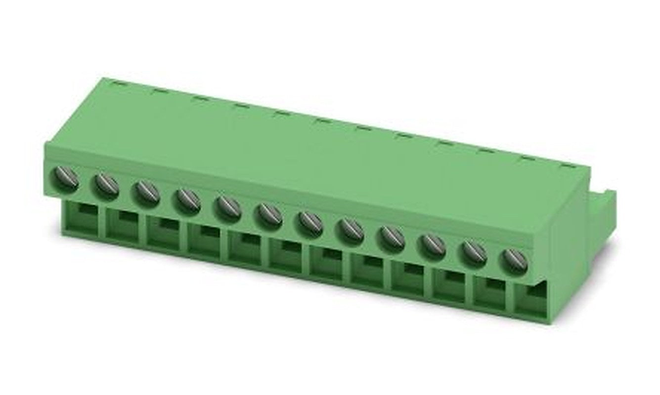Phoenix Contact Front Series Pluggable Terminal Block, 12-Contact, 5.08 mm Pitch, 1 Row, 1777387