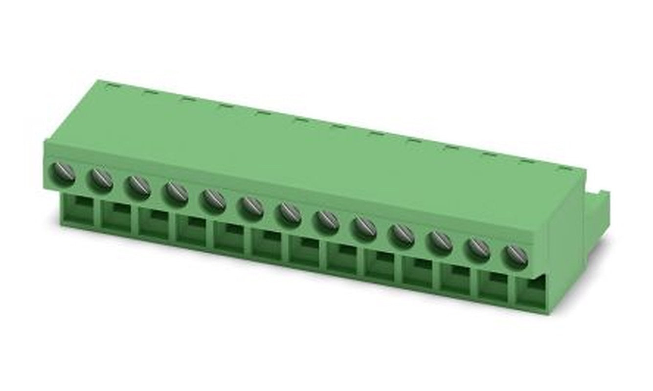 Phoenix Contact FRONT-MSTB 2.5/13-ST-5.08 Series Pluggable Terminal Block, 13-Contact, 5.08 mm Pitch, 1 Row, 1777390