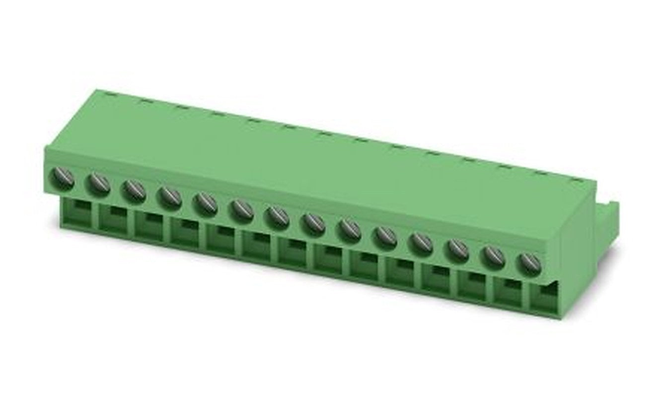 Phoenix Contact FRONT-MSTB 2.5/14-ST-5.08 Series Pluggable Terminal Block, 14-Contact, 5.08 mm Pitch, 1 Row, 1777400