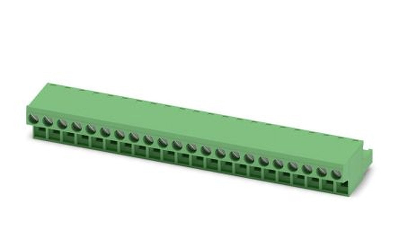 Phoenix Contact FRONT-MSTB 2.5/22-ST-5.08 Series Pluggable Terminal Block, 22-Contact, 5.08 mm Pitch, 1 Row, 1777484