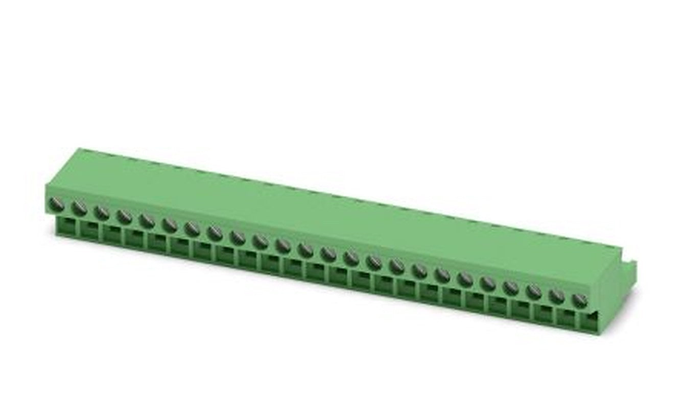 Phoenix Contact FRONT-MSTB 2.5/24-ST-5.08 Series Pluggable Terminal Block, 24-Contact, 5.08 mm Pitch, 1 Row, 1777507