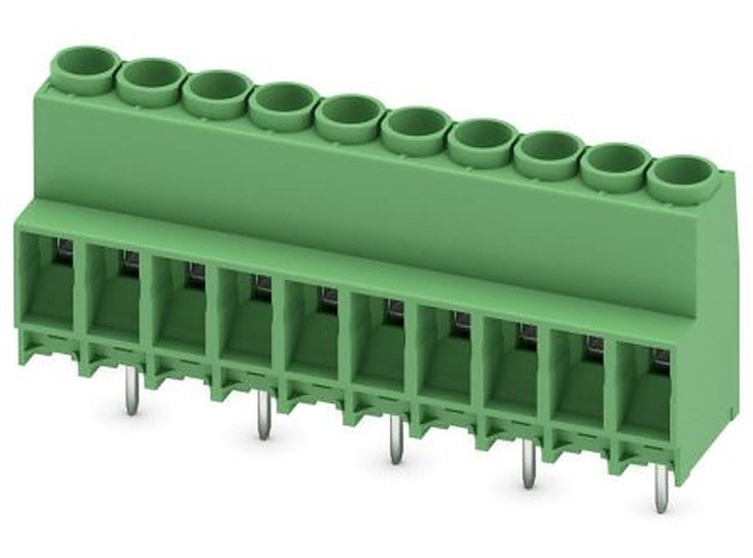 Phoenix Contact MKDS 5N HV/10-ZB-6.35 Series PCB Terminal Block, 10 Contact(s), 6.35 mm Pitch, 1 Row