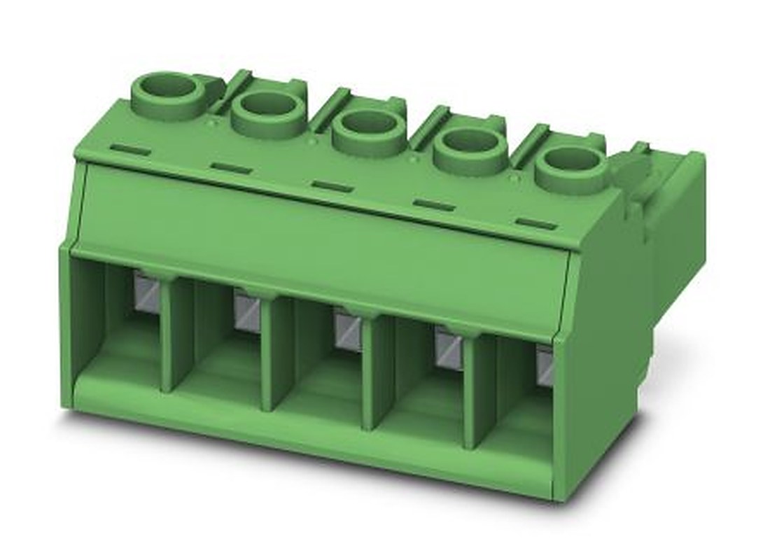 Phoenix Contact PC 5/9-ST1-7.62 Series Pluggable Terminal Block, 9-Contact, 7.62 mm Pitch, 1 Row, 1777794