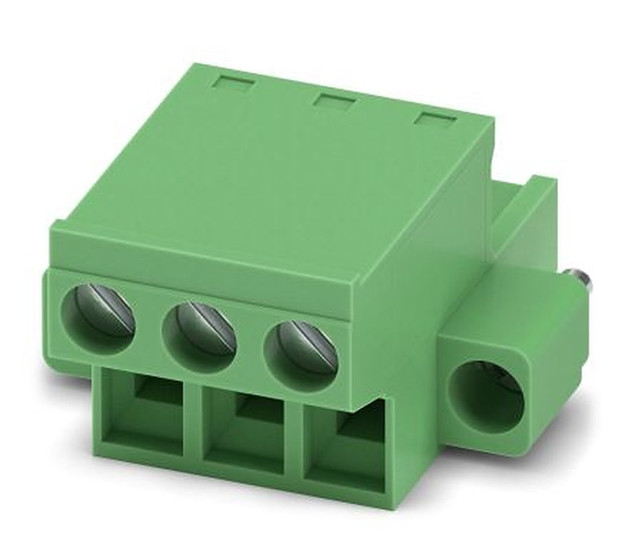 Phoenix Contact FRONT-MSTB 2.5/3-STF-5.08 Series Pluggable Terminal Block, 3-Contact, 5.08 mm Pitch, 1 Row
