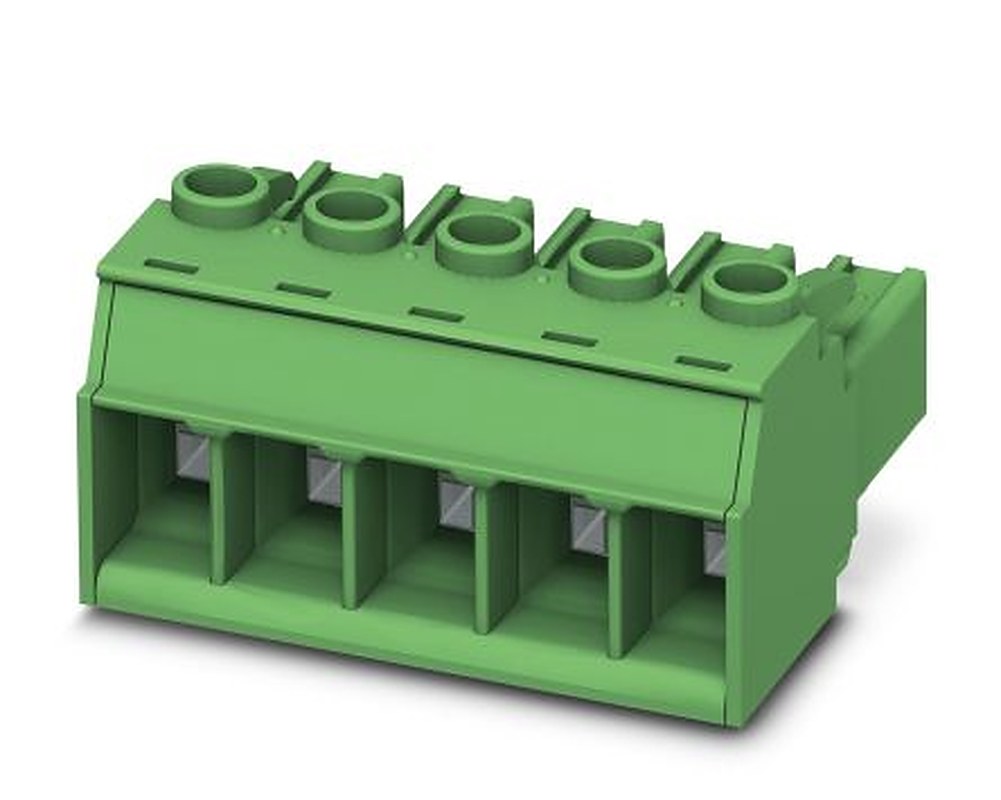 Phoenix Contact PC 5/12-ST1-7.62 Series Pluggable Terminal Block, 12-Contact, 7.62 mm Pitch, 1 Row, 1777820