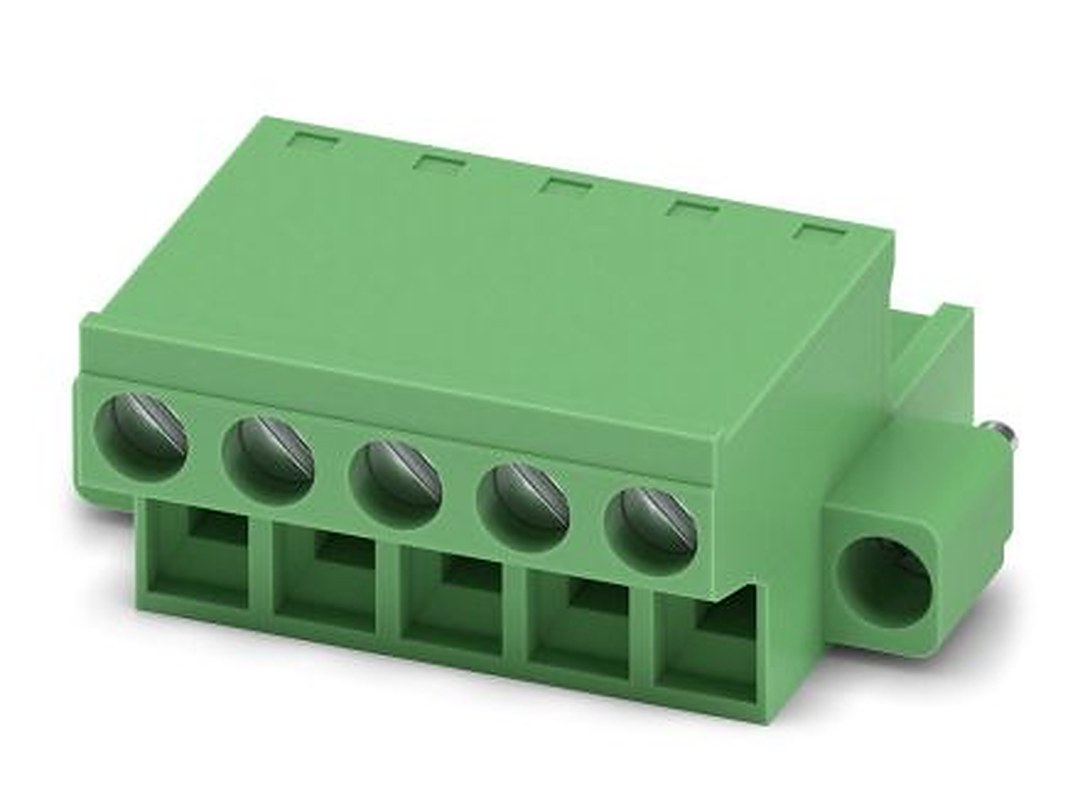 Phoenix Contact FRONT-MSTB 2.5/5-STF-5.08 Series Pluggable Terminal Block, 5-Contact, 5.08 mm Pitch, 1 Row, 1777837