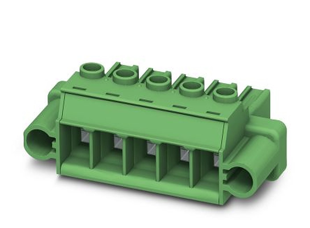 Phoenix Contact PC 5/9-STF1-7.62 Series Pluggable Terminal Block, 9-Contact, 7.62 mm Pitch, 1 Row, 1777901