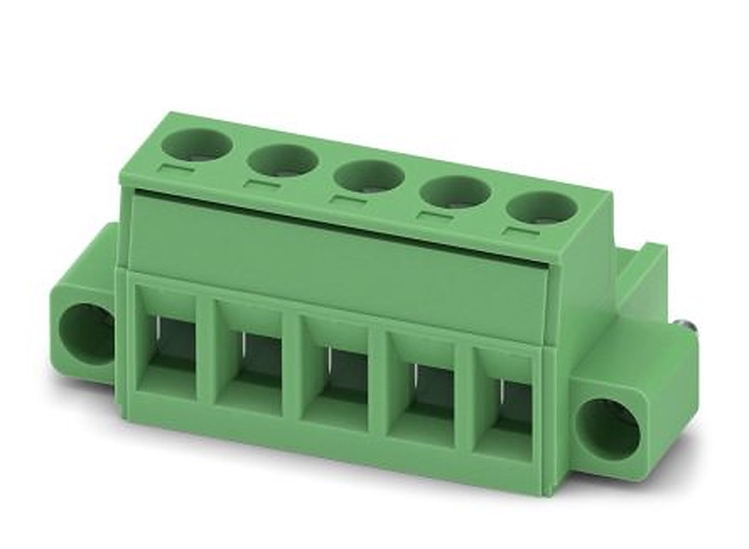 Phoenix Contact 5/5-STF-5, 08, MSTB 2 Series Pluggable Terminal Block, 5-Contact, 5.08 mm Pitch, 1 Row, 1778014