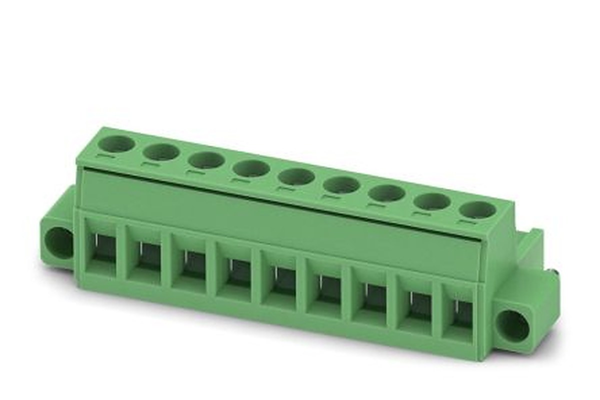 Phoenix Contact Pluggable Terminal Block, 9-Contact, 5.08 mm Pitch, 1 Row, 1778056