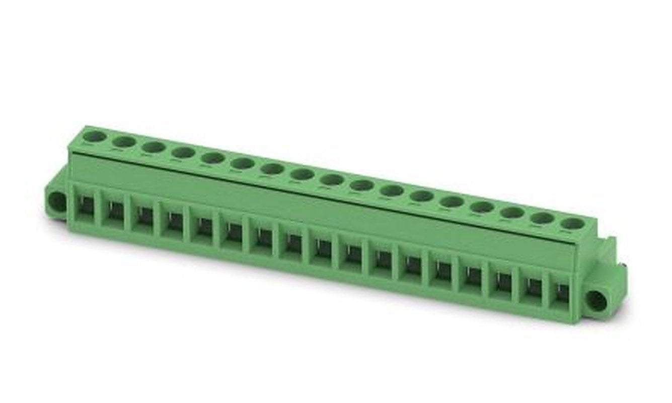 Phoenix Contact MSTB 2.5/17-STF-5.08 Series Pluggable Terminal Block, 17-Contact, 5.08 mm Pitch, 1 Row, 1778137