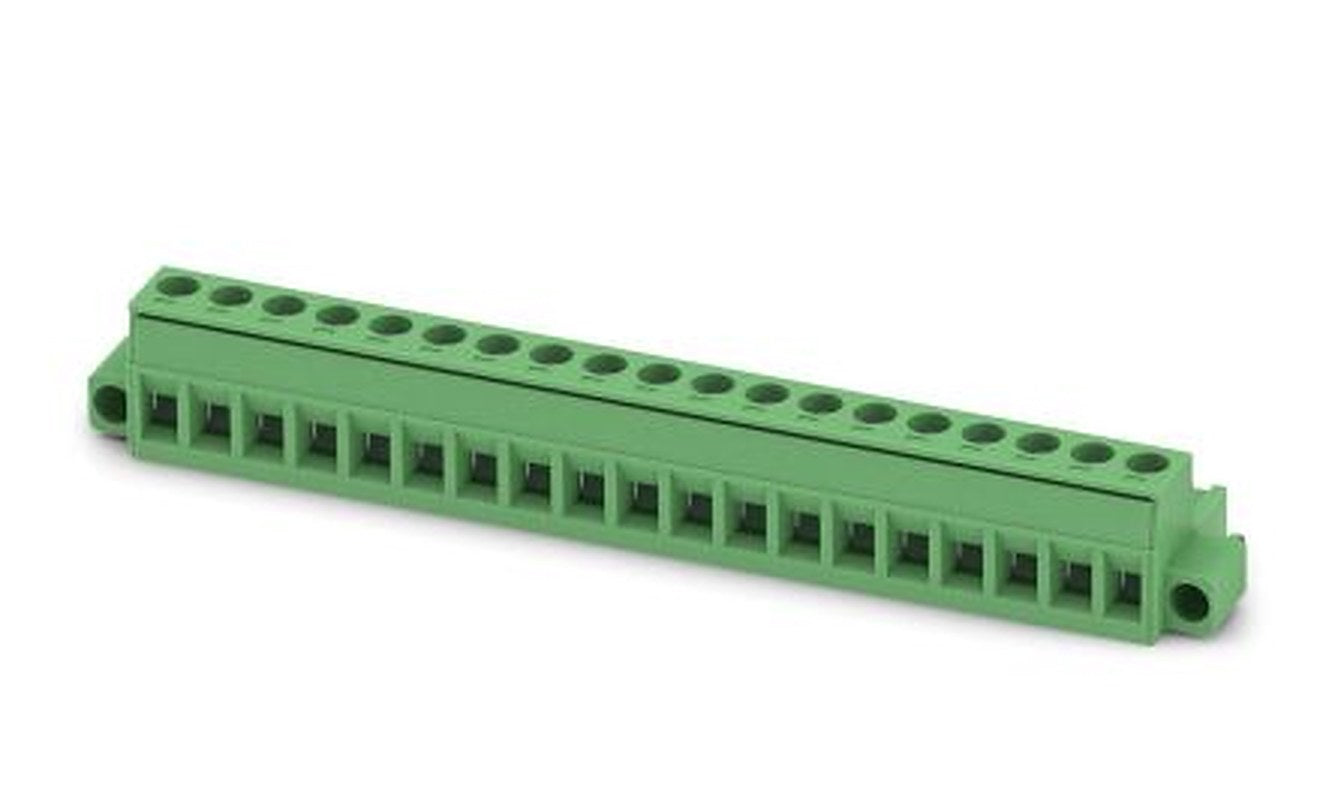 Phoenix Contact MSTB 2.5/19-STF-5.08 Series Pluggable Terminal Block, 19-Contact, 5.08 mm Pitch, 1 Row, 1778153